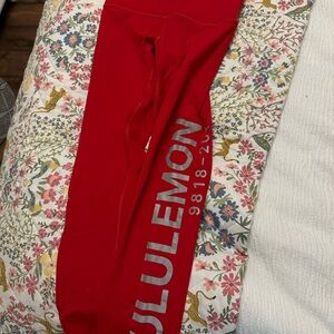 Lululemon Red Leggings Size 2